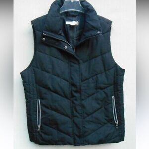 Women's Quilted Puffer Vest - Black
